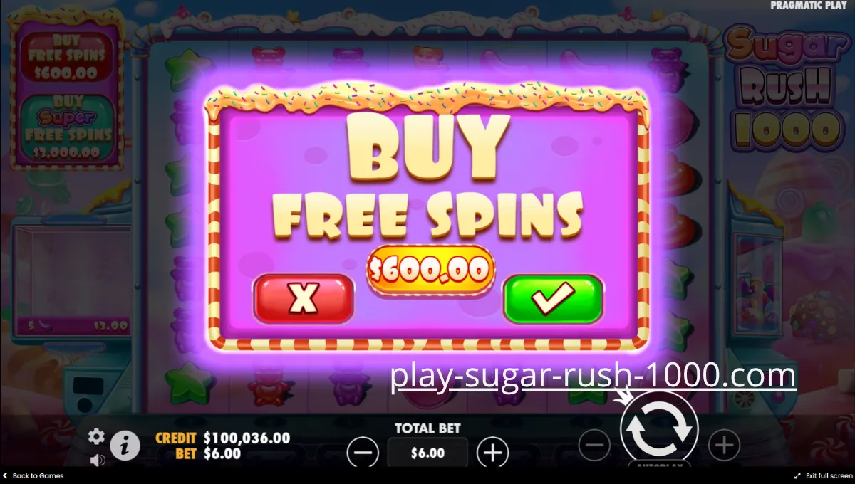 Το φρουτάκι Sugar Rush 1000 σε διαδικτυακό καζίνο