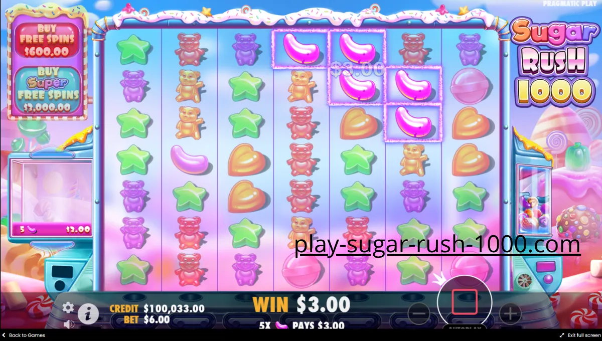 Παίξτε Sugar Rush 1000 από κινητό ή τάμπλετ.