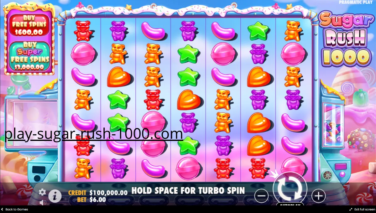 Δωρεάν περιστροφές στο παιχνίδι Sugar Rush 1000.